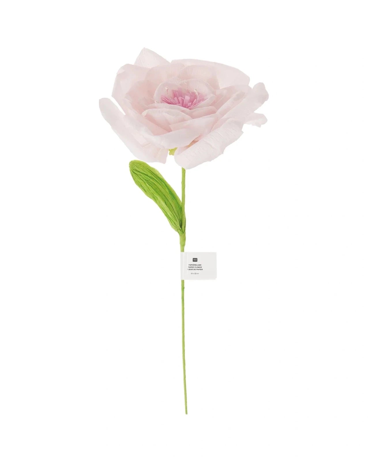 Rico Design - Papierblume • Rose Rosé - ROSA ECK
