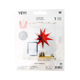 Rico Design - Papierstern Auffaltbar (⌀ 28 cm) • Rot - Papierstern - ROSA ECK