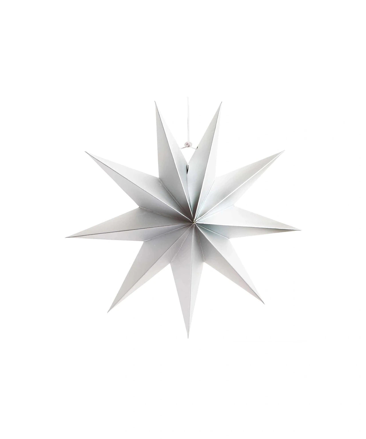 Rico Design - Papierstern Auffaltbar (⌀ 28 cm) • Silber Matt - ROSA ECK