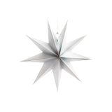 Rico Design - Papierstern Auffaltbar (⌀ 28 cm) • Silber Matt - ROSA ECK