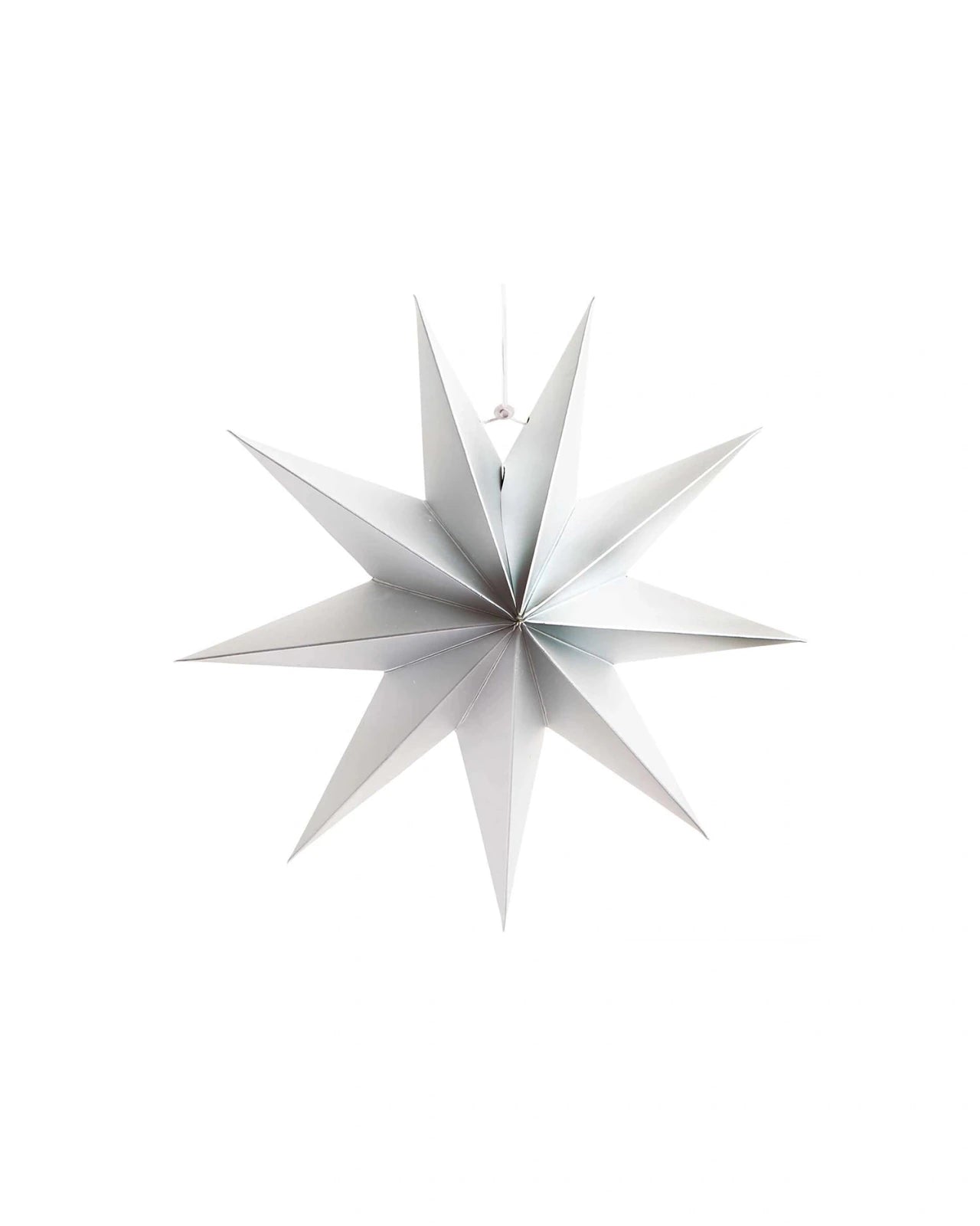 Rico Design - Papierstern Auffaltbar (⌀ 28 cm) • Silber Matt - ROSA ECK