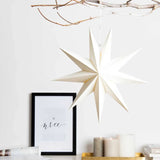 Rico Design - Papierstern Auffaltbar (⌀ 28 cm) • Weiß - Papierstern - ROSA ECK