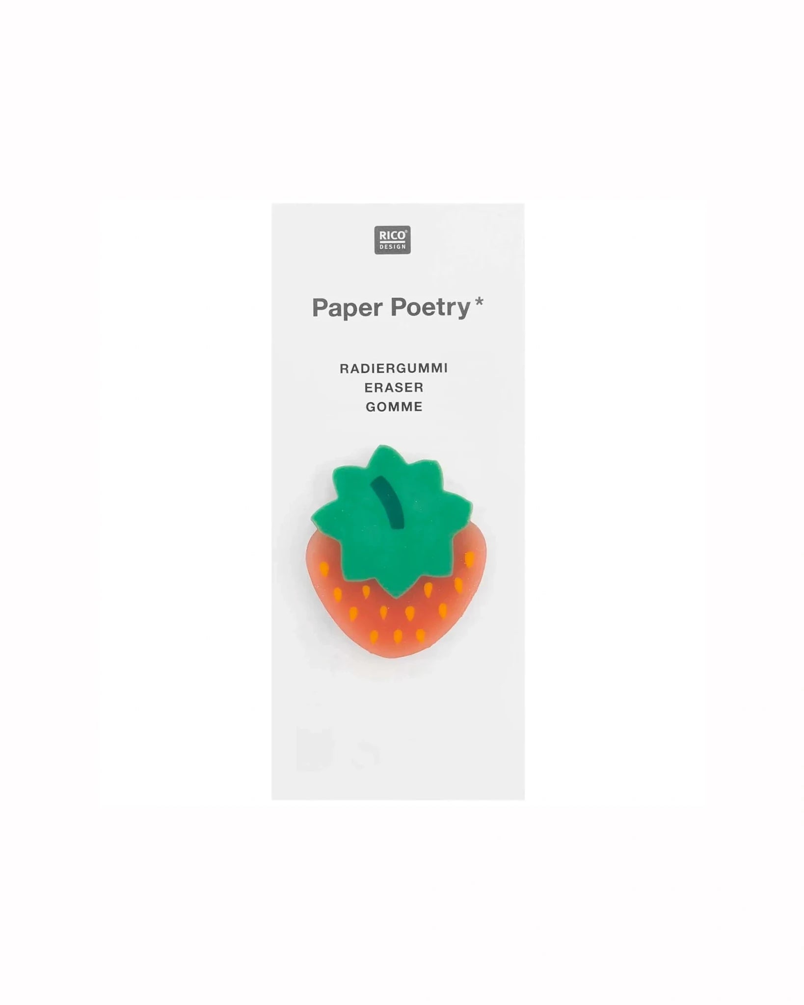 Rico Design - Radiergummi • Erdbeere - ROSA ECK