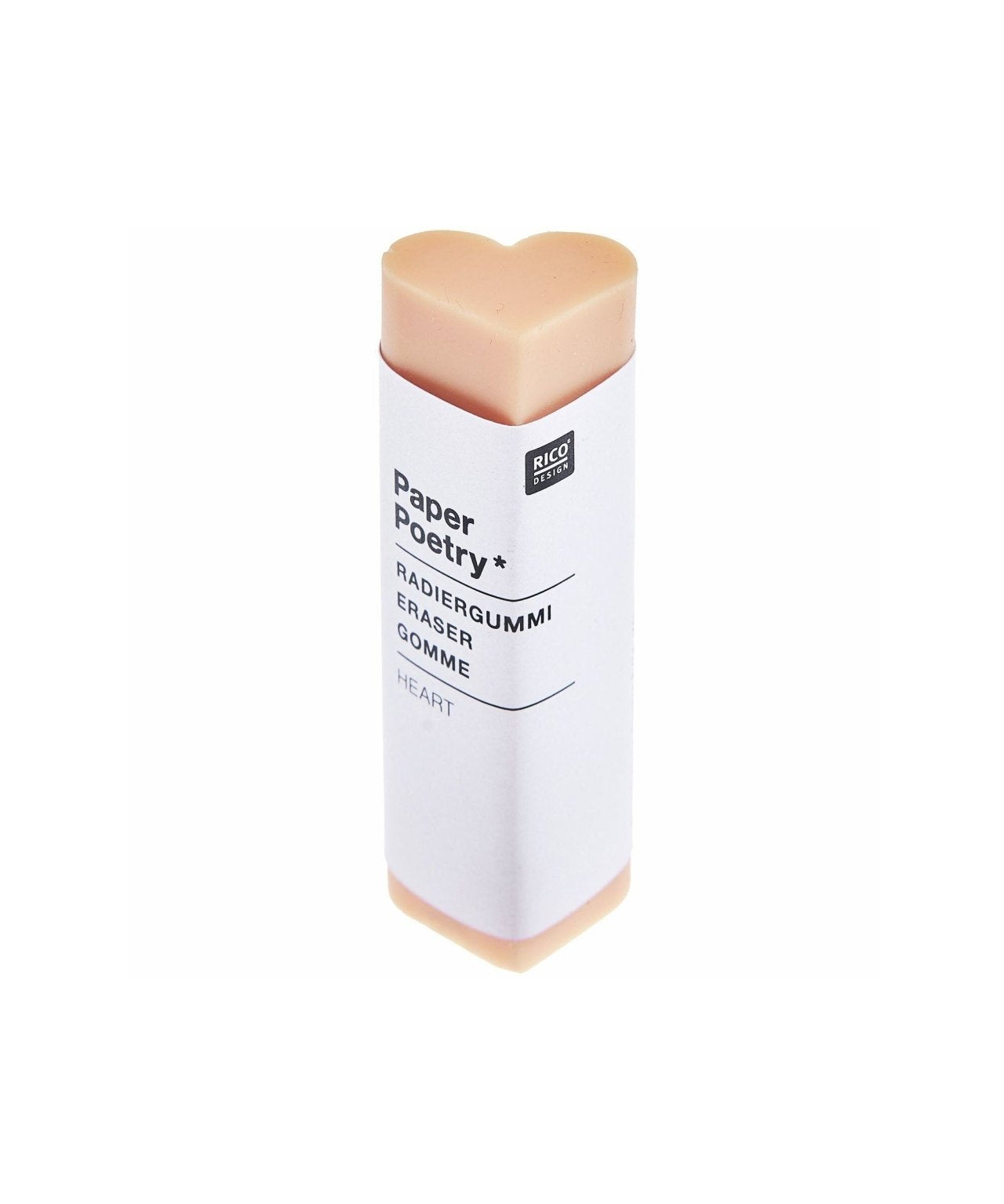 Rico Design - Radiergummi • Herz Peach - ROSA ECK