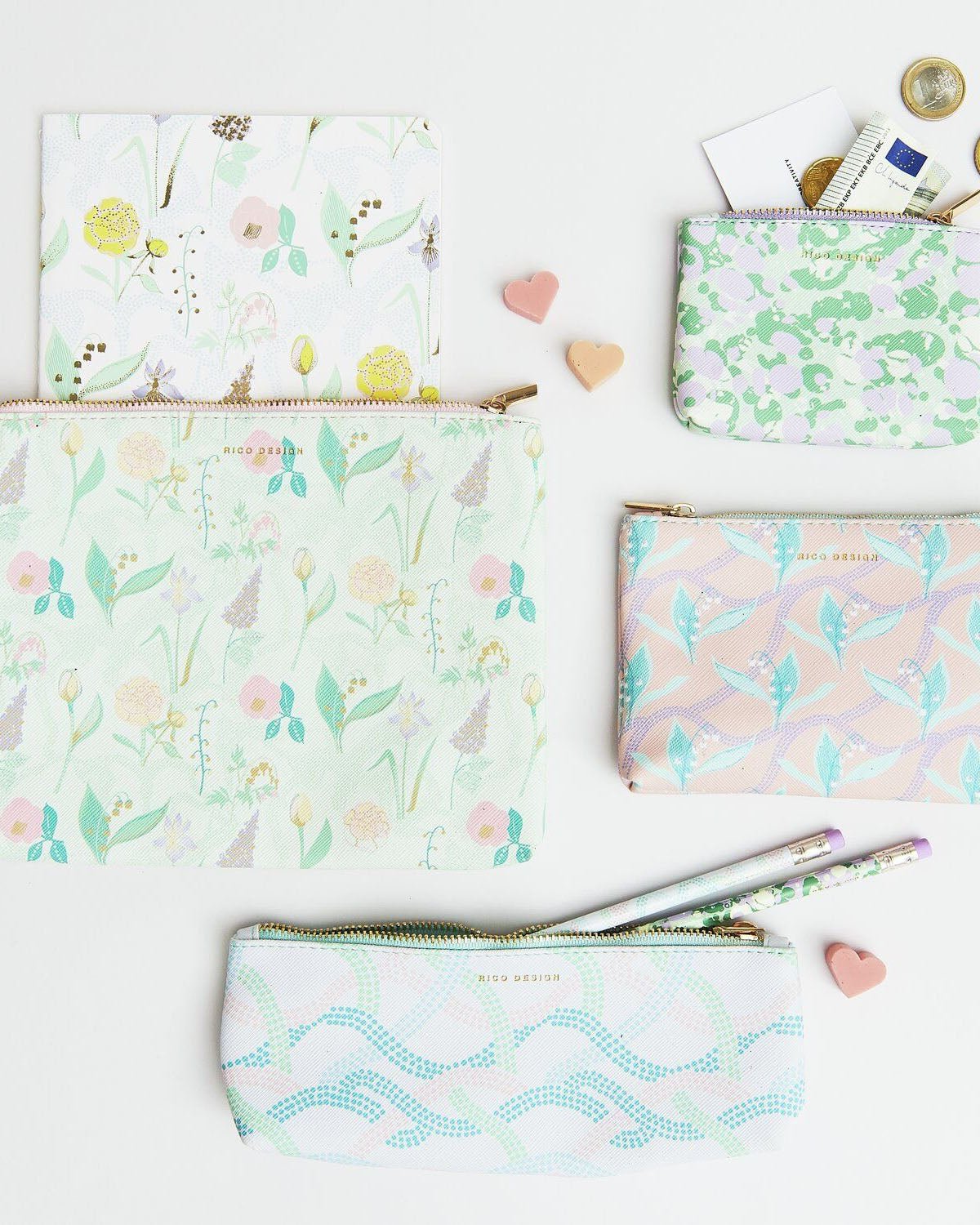 Rico Design - Radiergummi • Herz Rosa - ROSA ECK