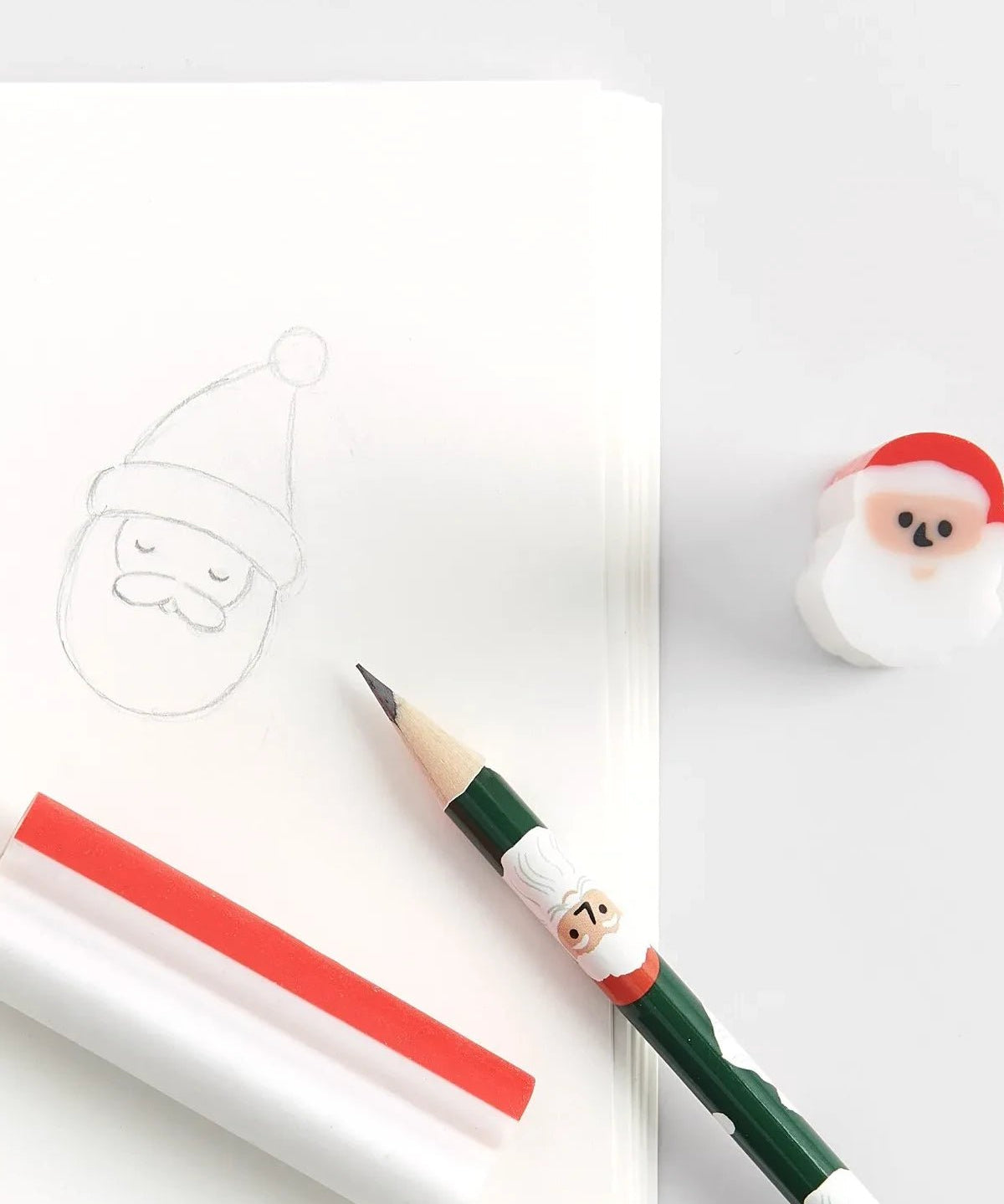 Rico Design - Radiergummi Weihnachtsmann - Radiergummi - ROSA ECK