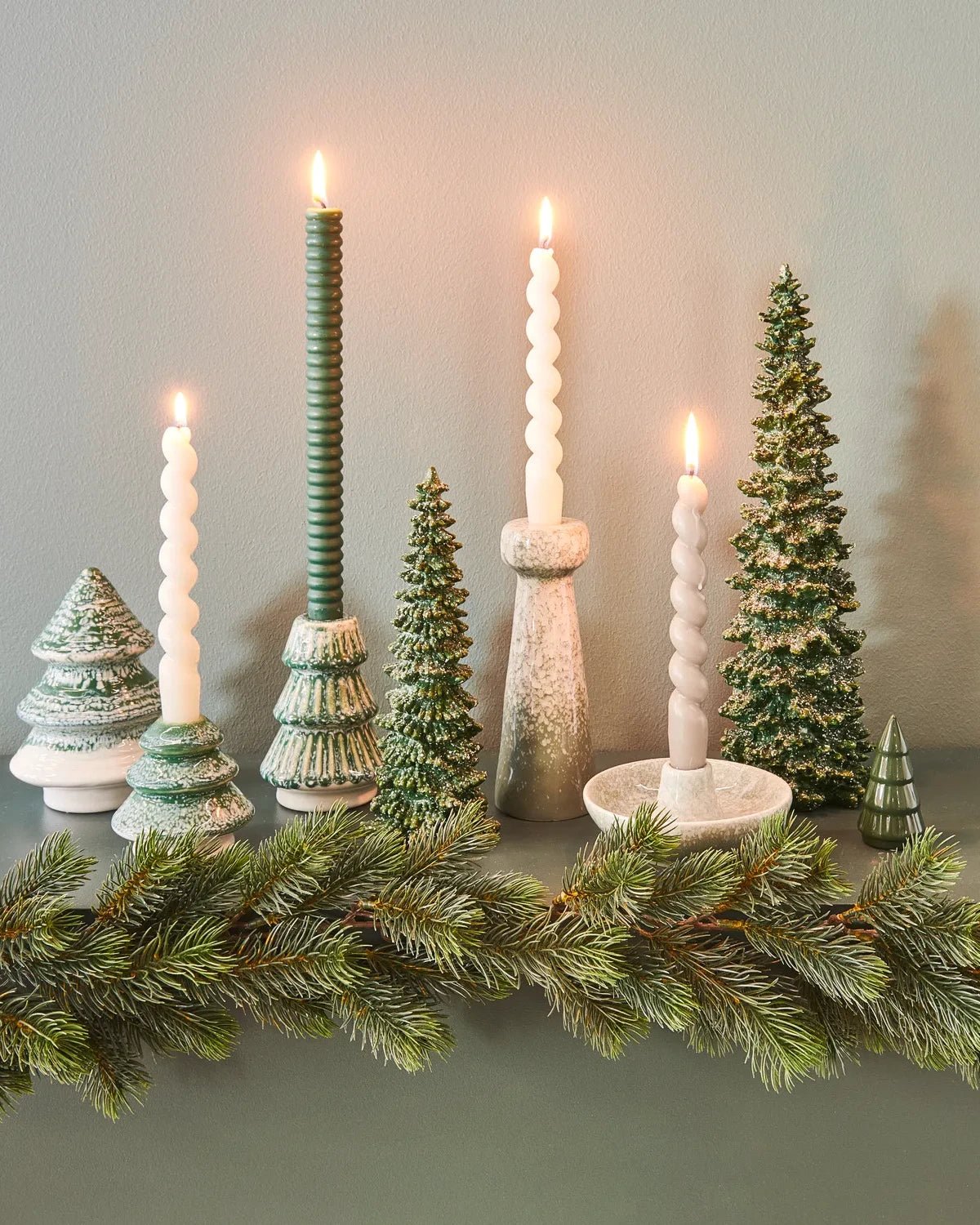 Rico Design - Ringkerze • Tannengrün - Kerzen - ROSA ECK