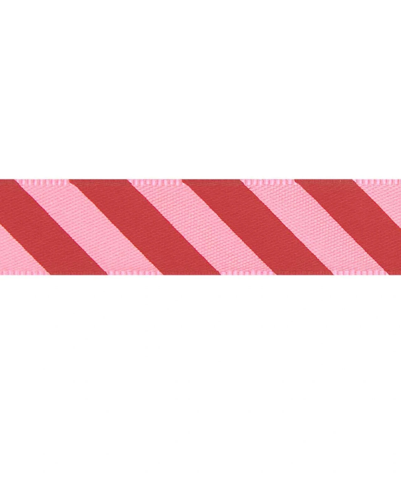 Rico Design - Satinband Streifen (16 mm x 3 m) • Neon Pink/Rot - ROSA ECK