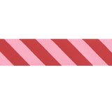 Rico Design - Satinband Streifen (16 mm x 3 m) • Neon Pink/Rot - ROSA ECK