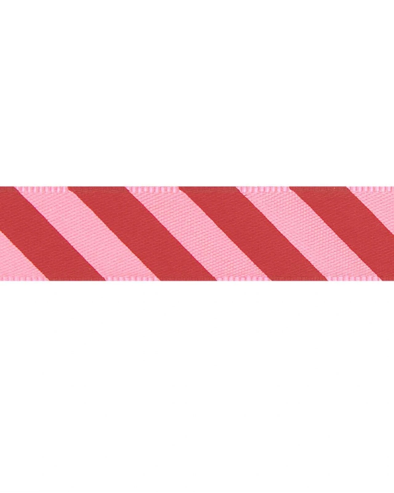 Rico Design - Satinband Streifen (16 mm x 3 m) • Neon Pink/Rot - ROSA ECK