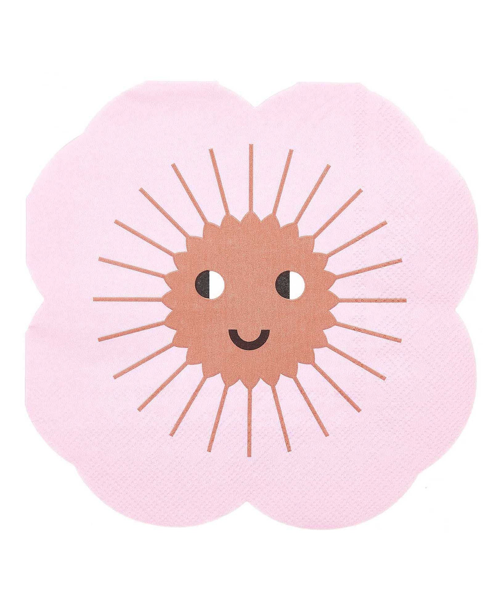 Rico Design - Serviette Blume - Serviette - ROSA ECK - Rosa, ,