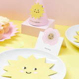 Rico Design - Serviette Sonne - Serviette - ROSA ECK - Gelb, ,