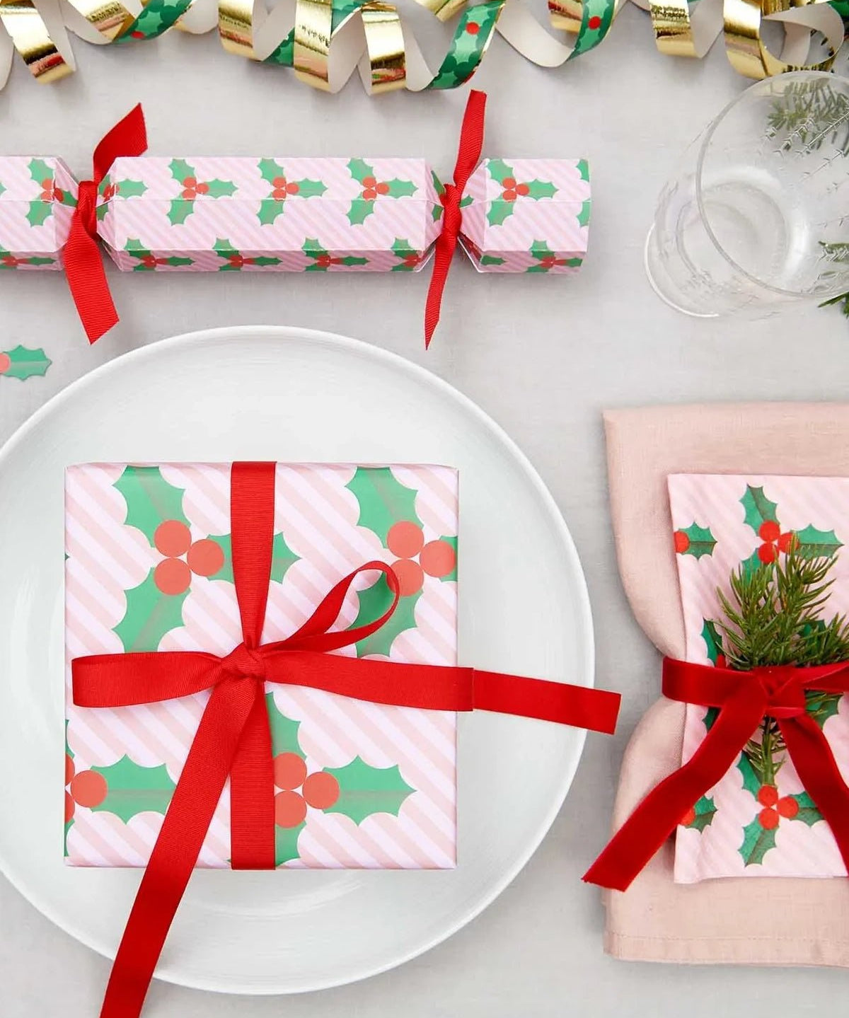 Rico Design - Servietten Ilex (20 Stück) - Servietten - ROSA ECK