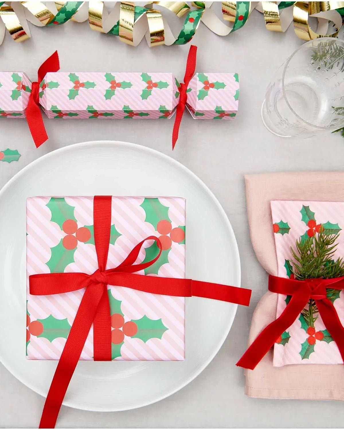 Rico Design - Servietten Ilex (20 Stück) - Servietten - ROSA ECK