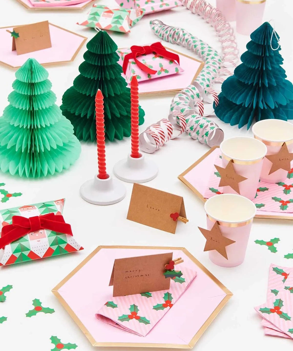 Rico Design - Servietten Ilex (20 Stück) - Servietten - ROSA ECK