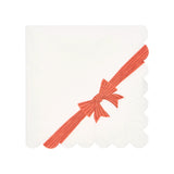 Rico Design - Servietten Schleifenband • Weiß (20 Stück) - Servietten - ROSA ECK