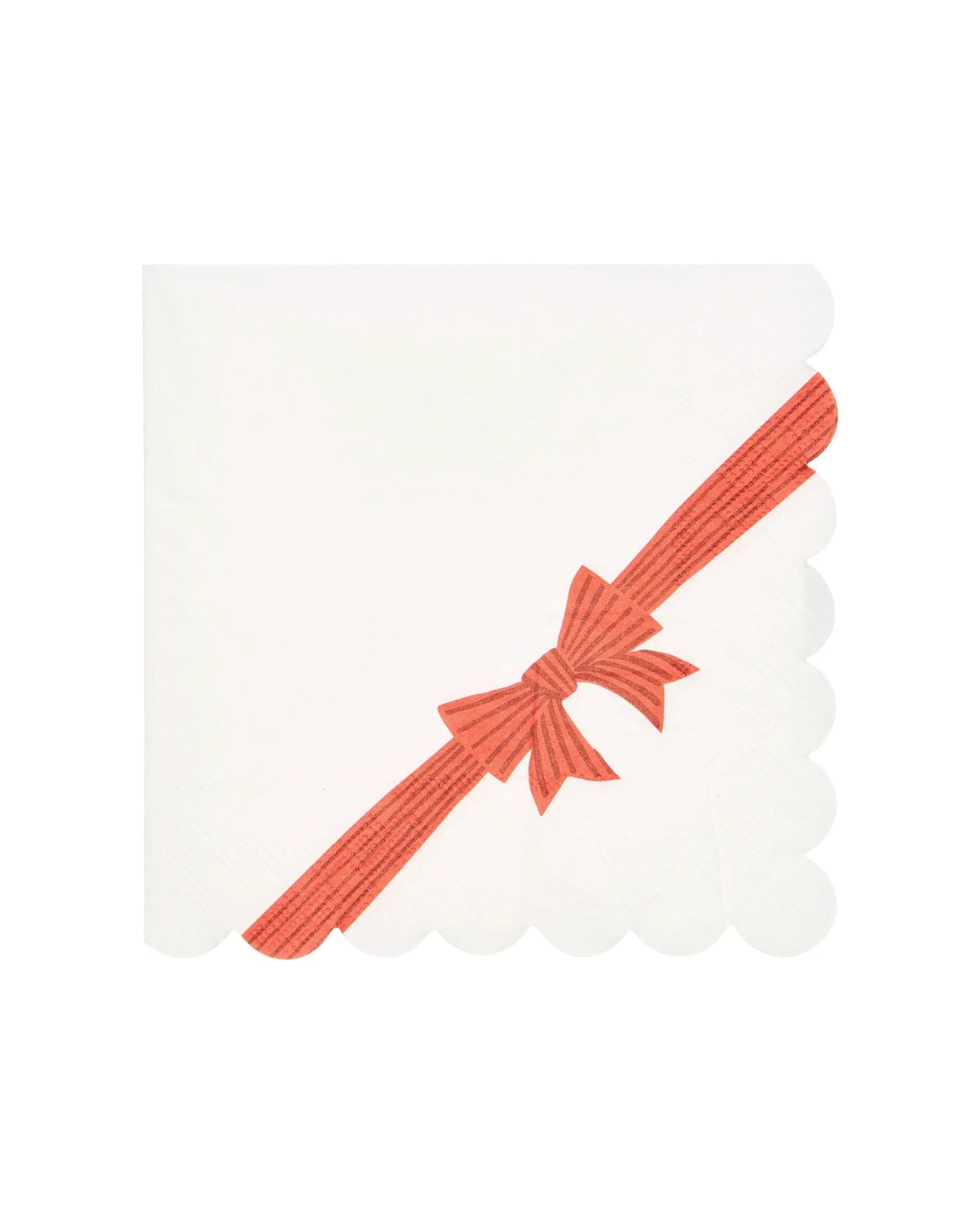 Rico Design - Servietten Schleifenband • Weiß (20 Stück) - Servietten - ROSA ECK