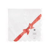 Rico Design - Servietten Schleifenband • Weiß (20 Stück) - Servietten - ROSA ECK