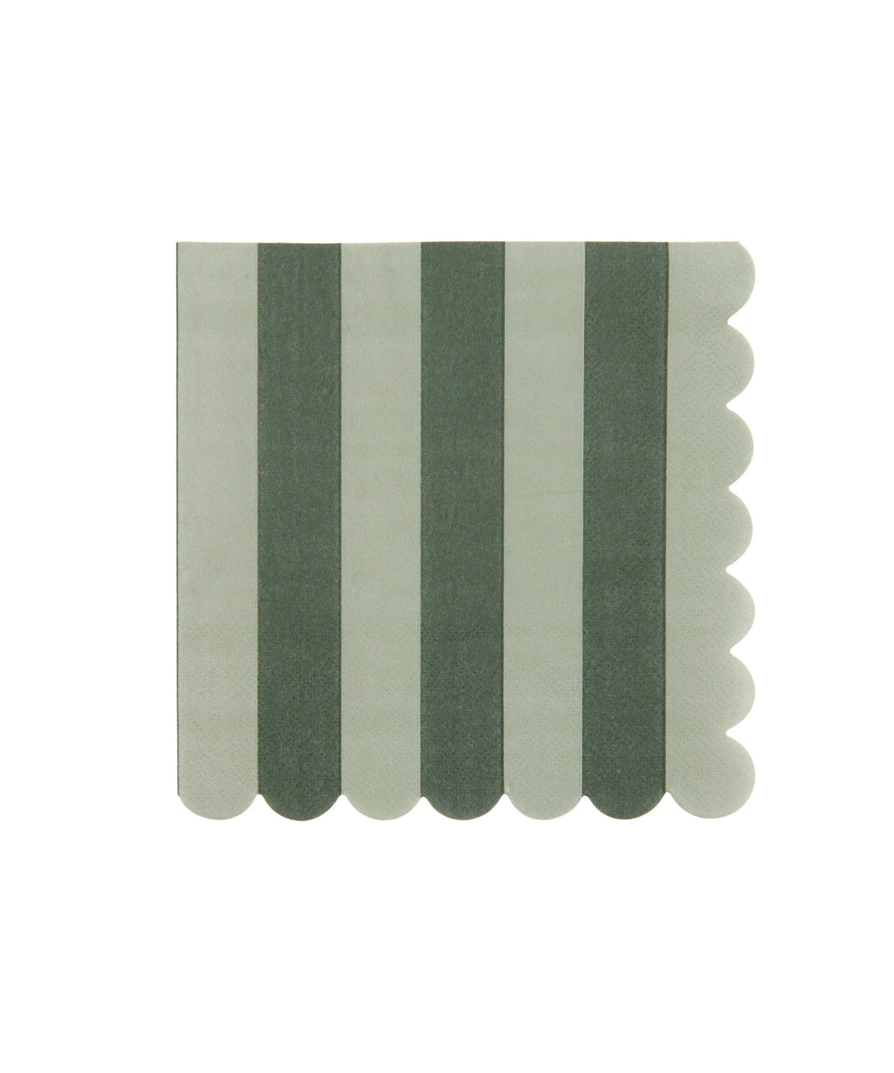 Rico Design - Servietten Streifen • Grün (20 Stück) - Servietten - ROSA ECK