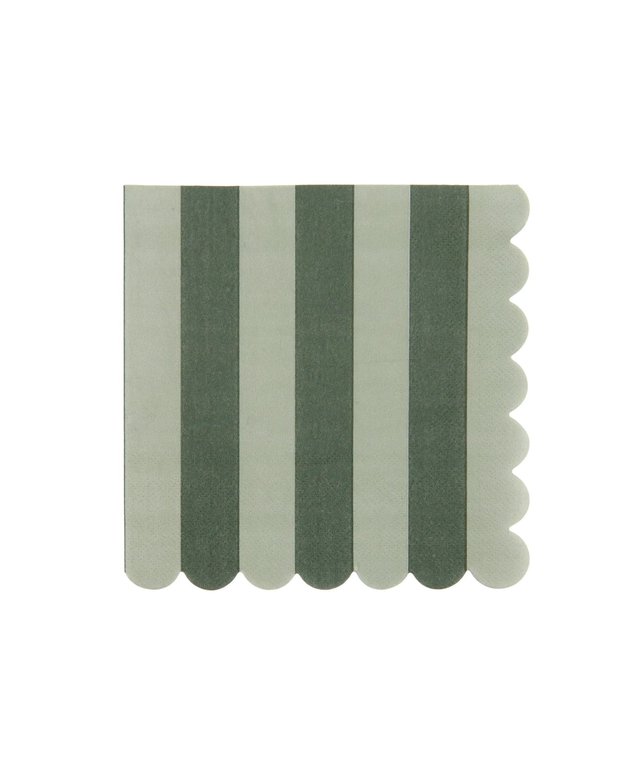 Rico Design - Servietten Streifen • Grün (20 Stück) - Servietten - ROSA ECK
