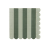Rico Design - Servietten Streifen • Grün (20 Stück) - Servietten - ROSA ECK