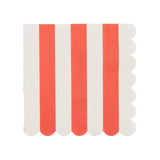 Rico Design - Servietten Streifen • Rot/Weiß (20 Stück) - Servietten - ROSA ECK