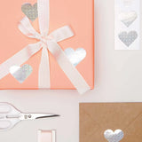 Rico Design - Sticker Herzen • Silber Holografisch (120 Stück) - Sticker - ROSA ECK