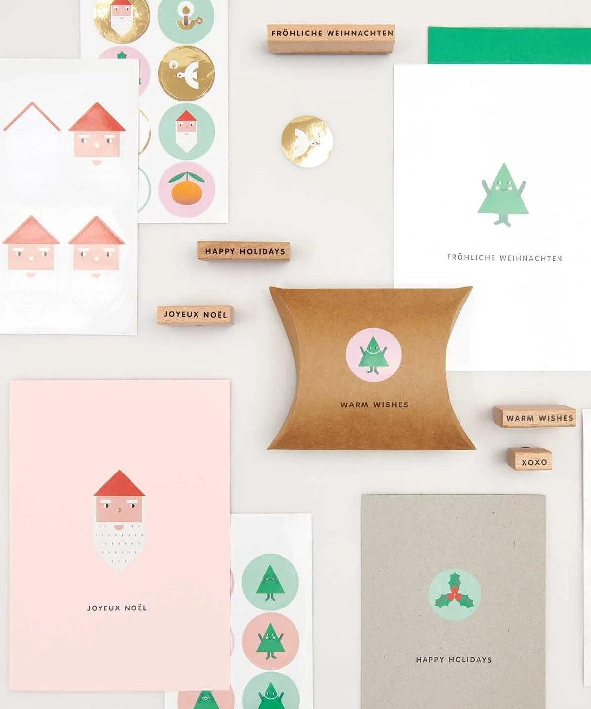 Rico Design - Sticker Merry Christmas • Figuren - Sticker - ROSA ECK