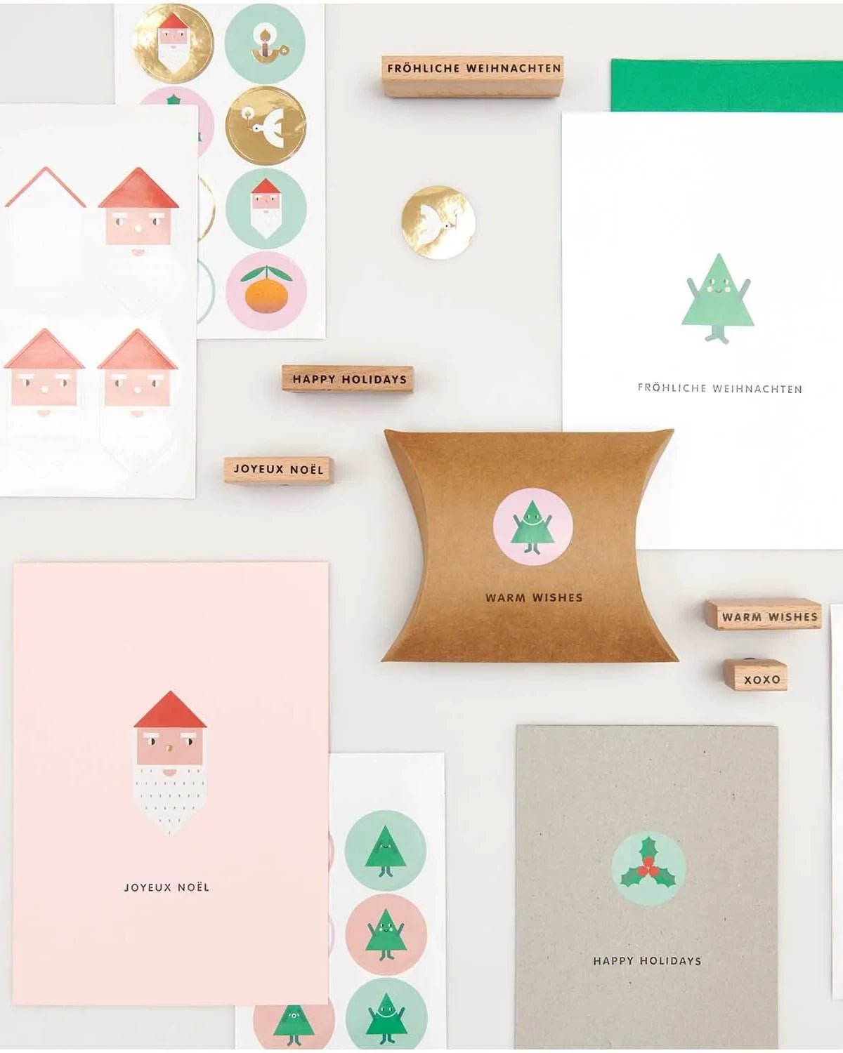 Rico Design - Sticker Merry Christmas • Figuren - Sticker - ROSA ECK