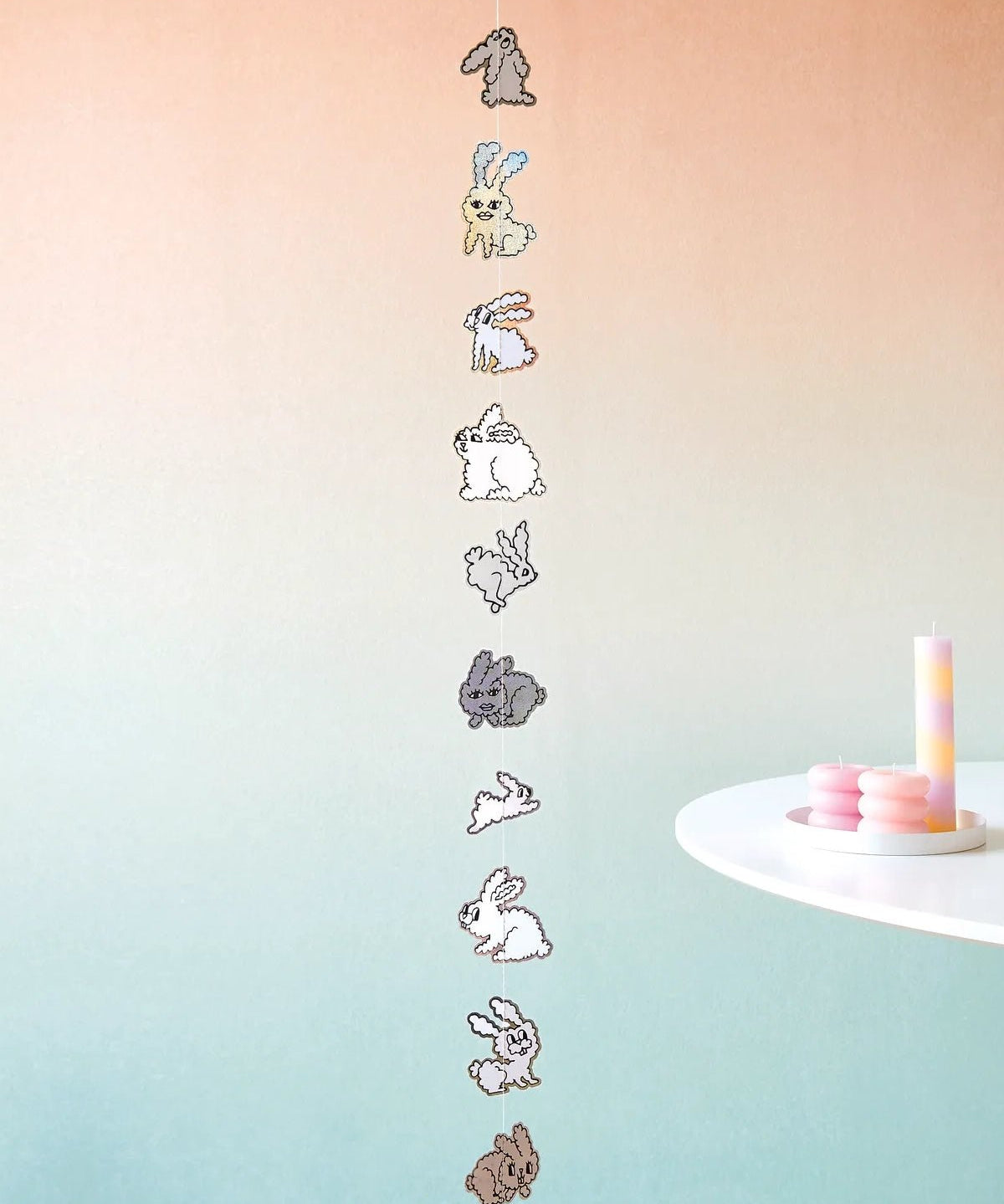 Rico Design - Stumpenkerze Ringe • Apricot - Kerze - ROSA ECK