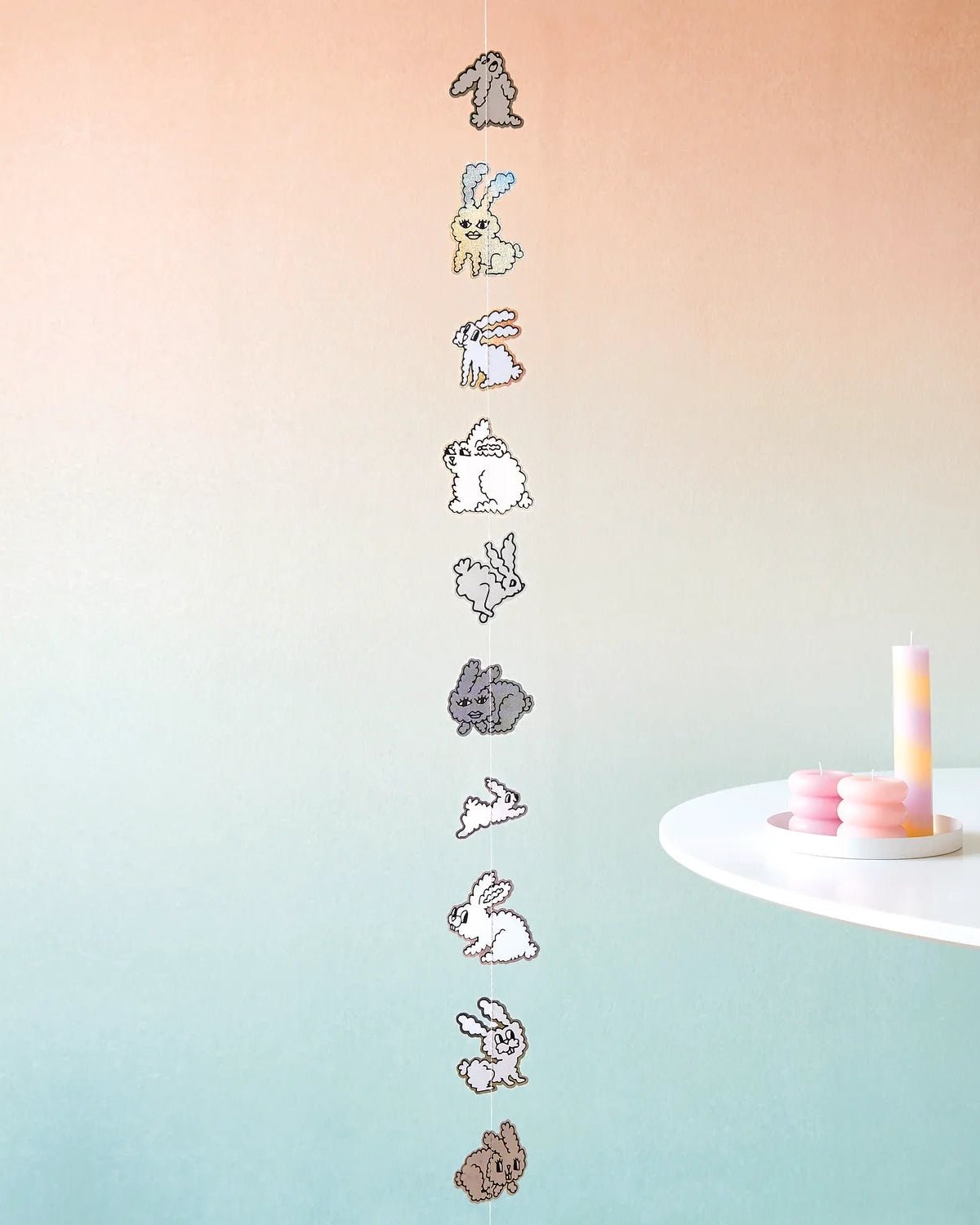 Rico Design - Stumpenkerze Ringe • Apricot - Kerze - ROSA ECK