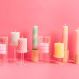 Rico Design - Stumpenkerze Ringe • Apricot - Kerze - ROSA ECK