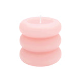 Rico Design - Stumpenkerze Ringe • Apricot - Kerze - ROSA ECK