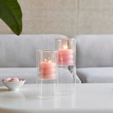 Rico Design - Stumpenkerze Ringe • Dunkle Beere - Kerze - ROSA ECK