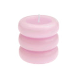 Rico Design - Stumpenkerze Ringe • Dunkle Beere - Kerze - ROSA ECK