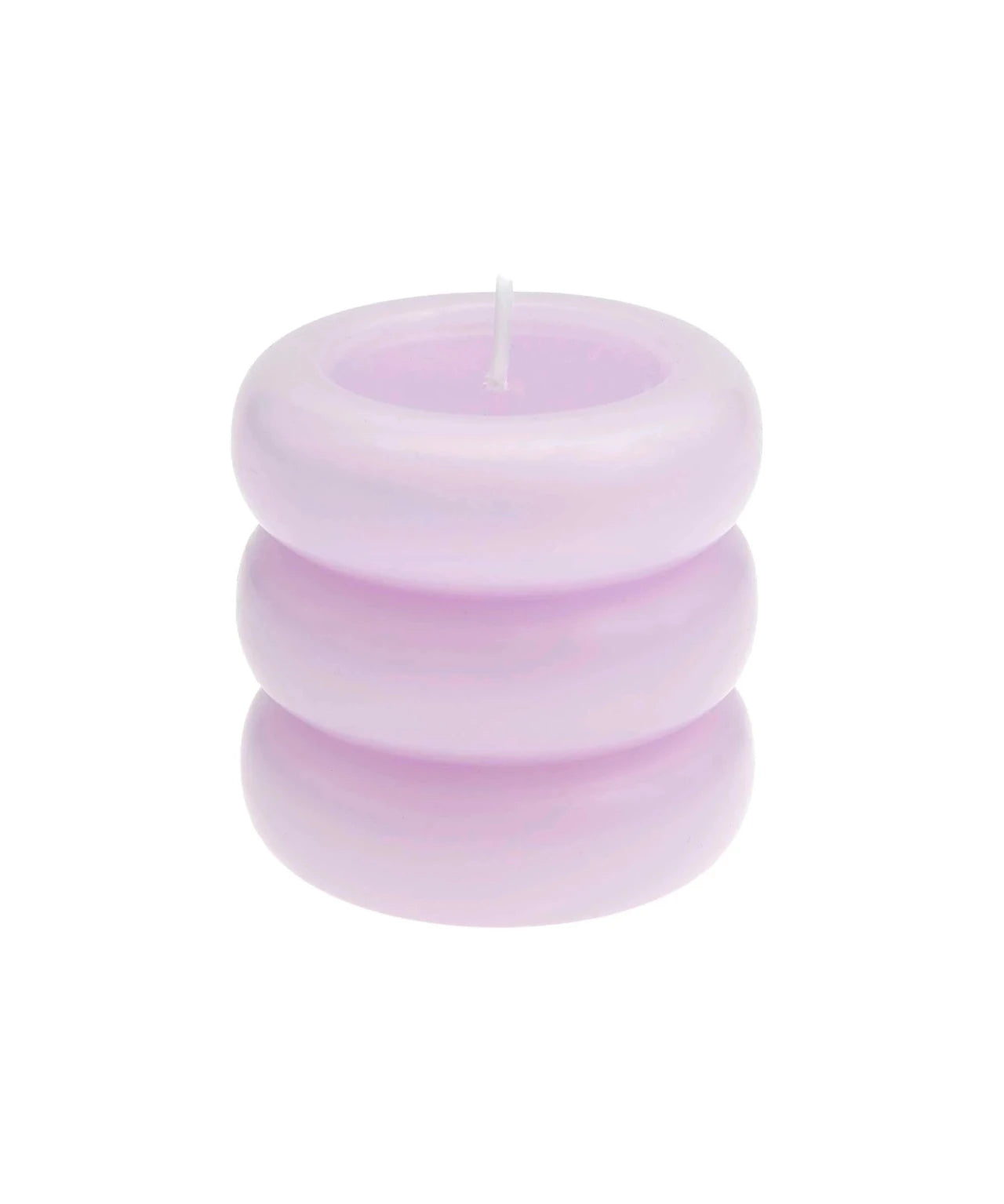Rico Design - Stumpenkerze Ringe • Flieder - Kerze - ROSA ECK