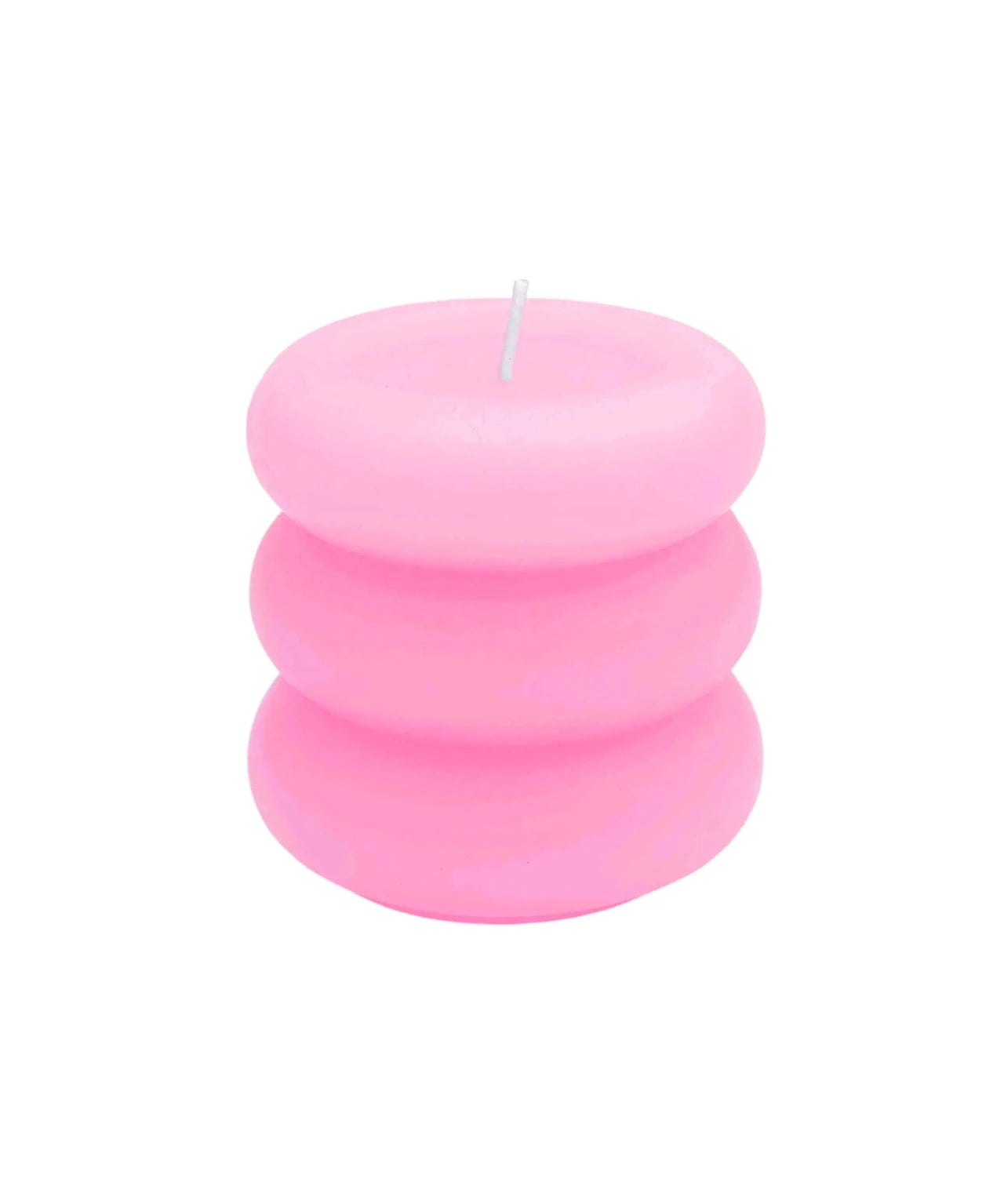 Rico Design - Stumpenkerze Ringe • Rosa - Kerze - ROSA ECK