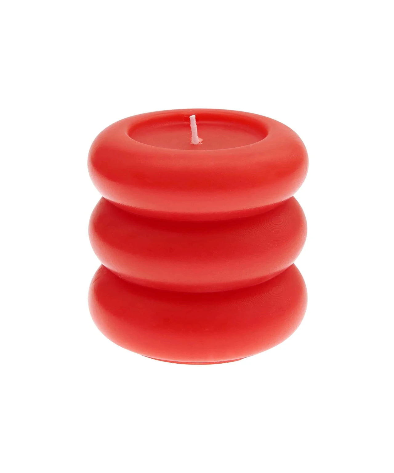 Rico Design - Stumpenkerze Ringe • Rot - Kerze - ROSA ECK