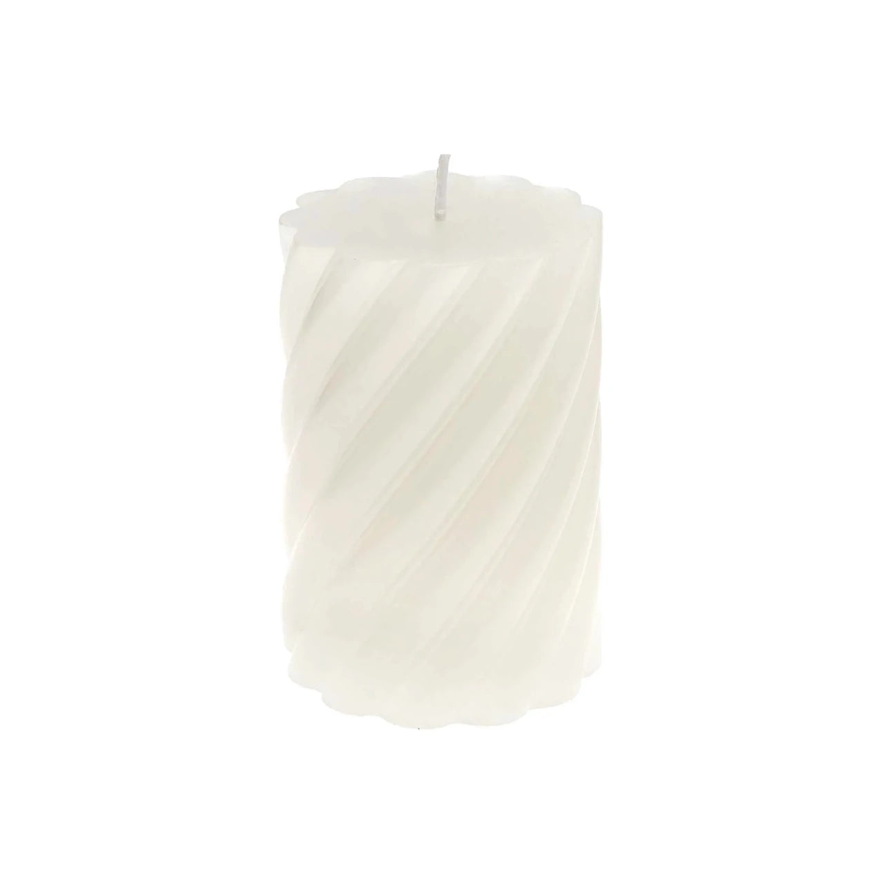 Rico Design - Stumpenkerze Spiral • Eierschale - Kerze - ROSA ECK