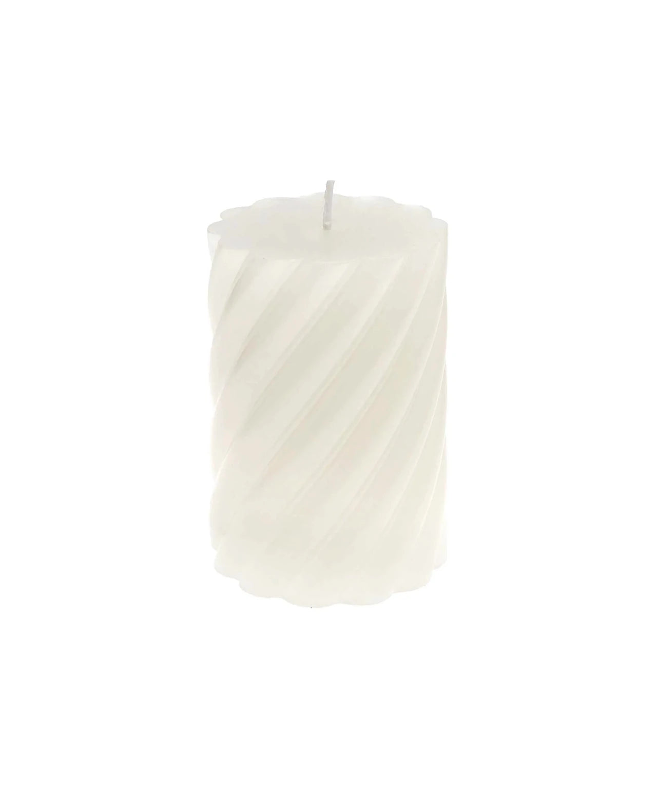 Rico Design - Stumpenkerze Spiral • Eierschale - Kerze - ROSA ECK