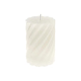 Rico Design - Stumpenkerze Spiral • Eierschale - Kerze - ROSA ECK