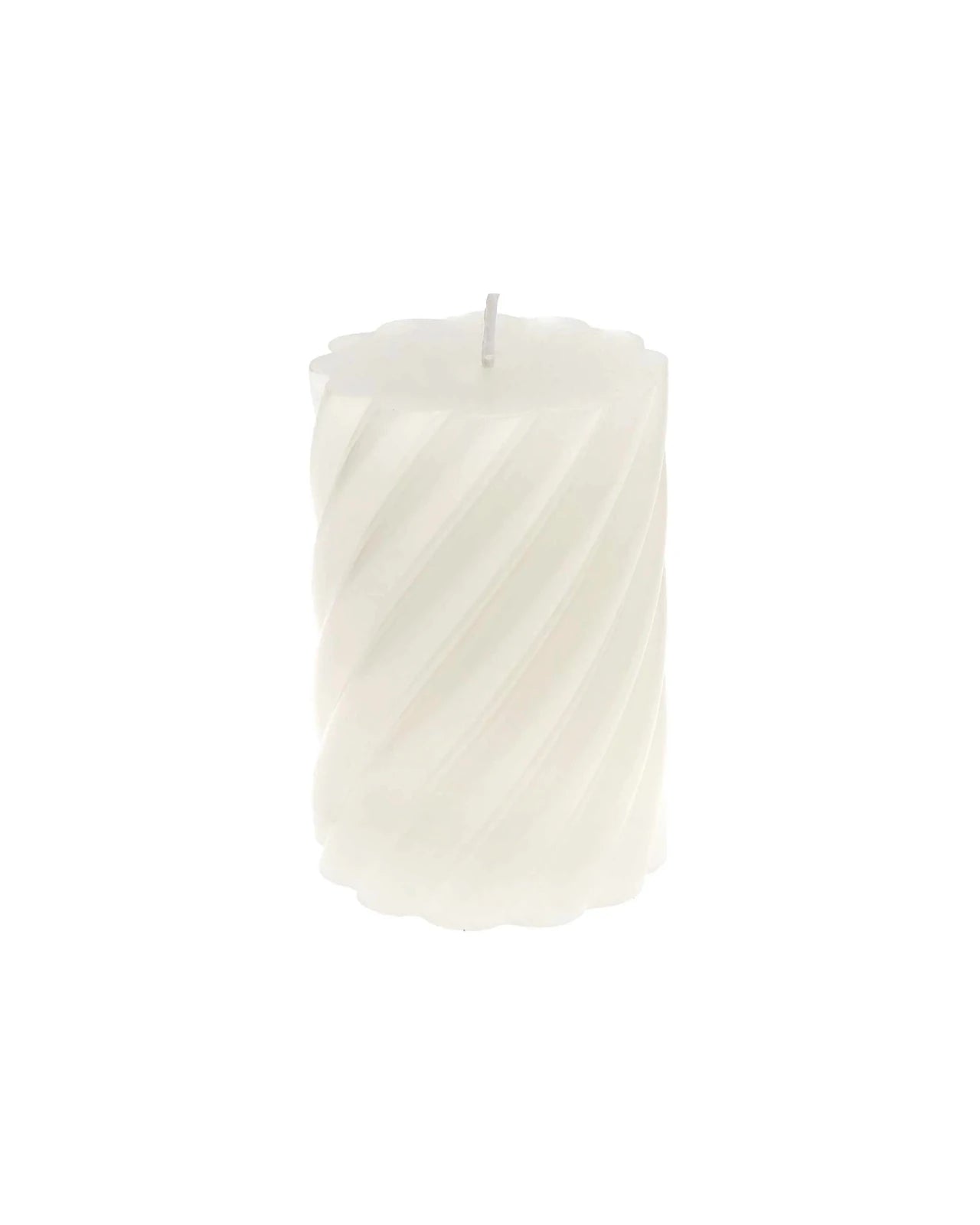 Rico Design - Stumpenkerze Spiral • Eierschale - Kerze - ROSA ECK