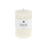 Rico Design - Stumpenkerze Spiral • Eierschale - Kerze - ROSA ECK