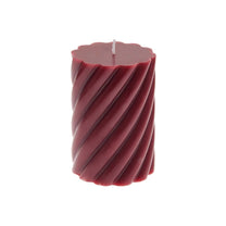 Rico Design - Stumpenkerze Spiral • Kastanie - Kerze - ROSA ECK