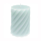 Rico Design - Stumpenkerze Spiral • Mint - ROSA ECK