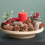 Rico Design - Stumpenkerze Spiral • Rot - Kerze - ROSA ECK