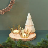 Rico Design - Tannenbaum Porzellan • Altweiß - Dekoration - ROSA ECK