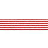 Rico Design - Webband Duo • Streifen Rot/Weiß - Webband - ROSA ECK