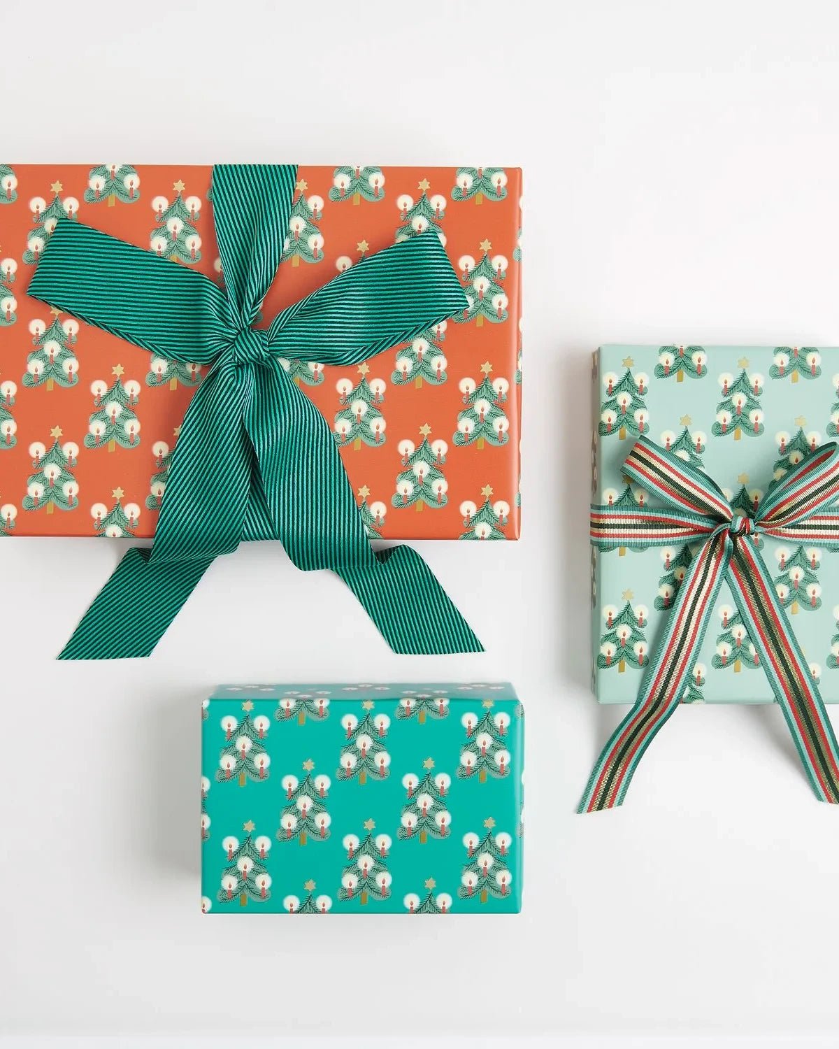 Rico Design - Webband Multi • Streifen Grün/Rot/Gold - Webband - ROSA ECK