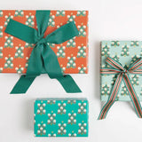 Rico Design - Webband Multi • Streifen Grün/Rot/Gold - Webband - ROSA ECK